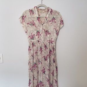 Light floral long dress
